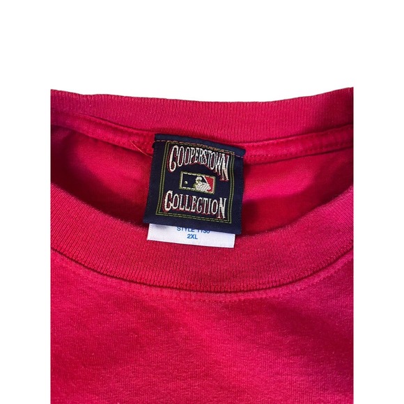 Vintage Cleveland Indians T Shirt Cooperstown Collection Men 2XL Majestic MLB - Picture 6 of 7